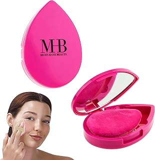 2 esponjas de belleza de doble cara con estuc...