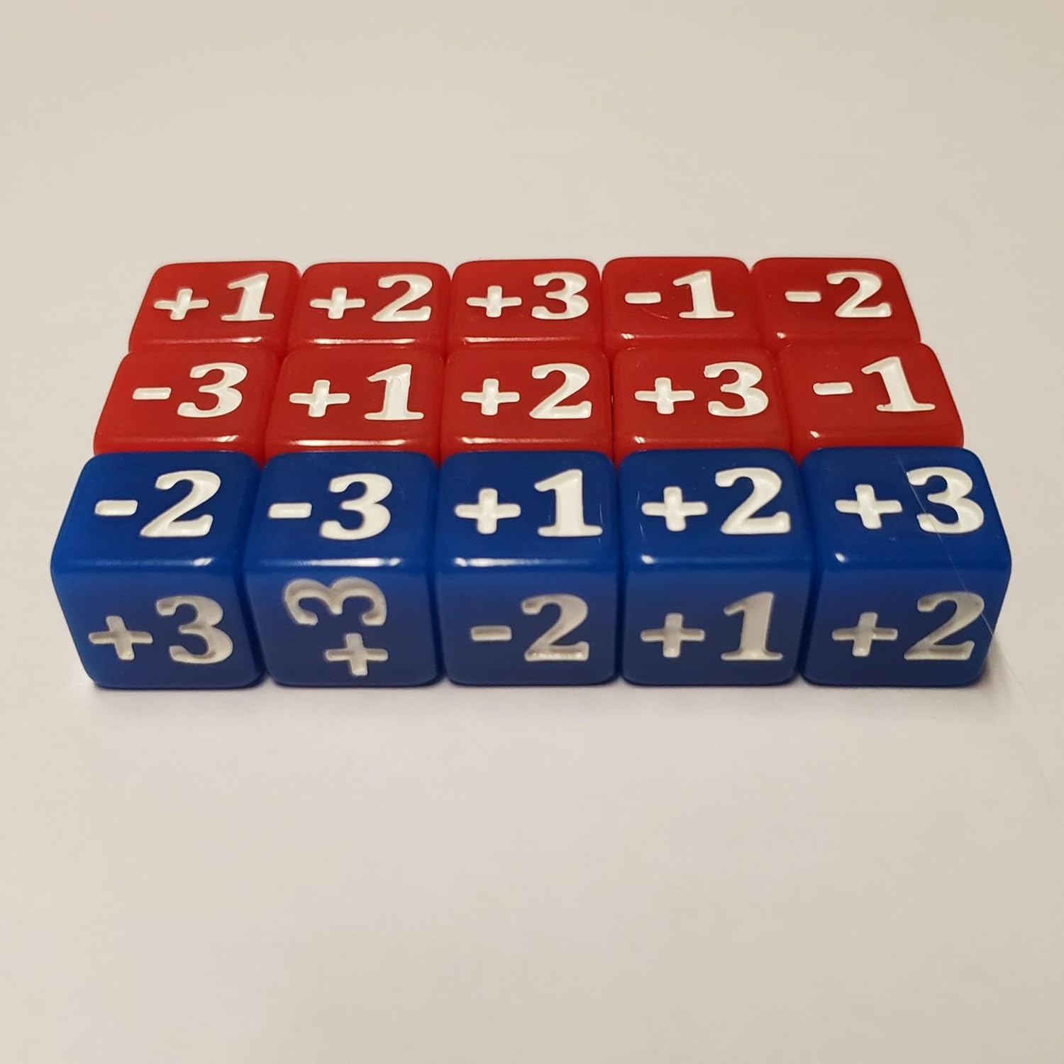 15x Modifier Base 10mm Dice Counter Set Compatible with Shadowverse: Evolve for Attack and Life Tracking (Small dice)