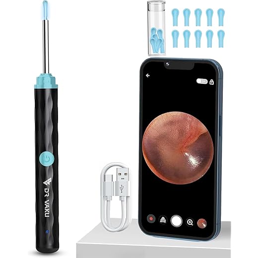 Earocam Earwax Removal Tool Kit - Black