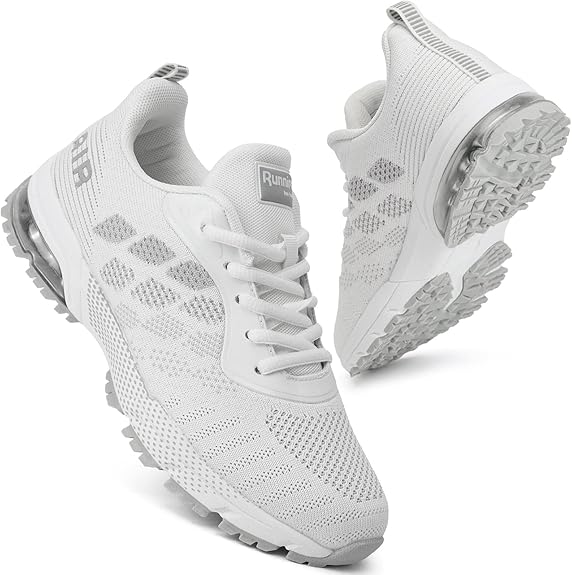 Akk Women Air Shoes Running Sneakers Tennis Walking Shoes Mesh Breathable Gym Work Fashion Sneakers