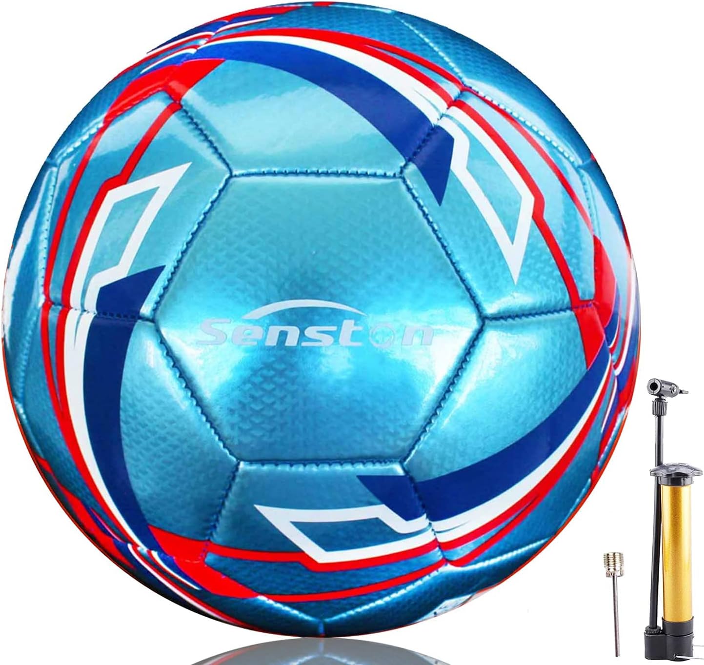 Senston Soccer Ball Size 5 for Kids and Adult Training Ball Official Match Football Balls with Pump : Sports & Outdoors