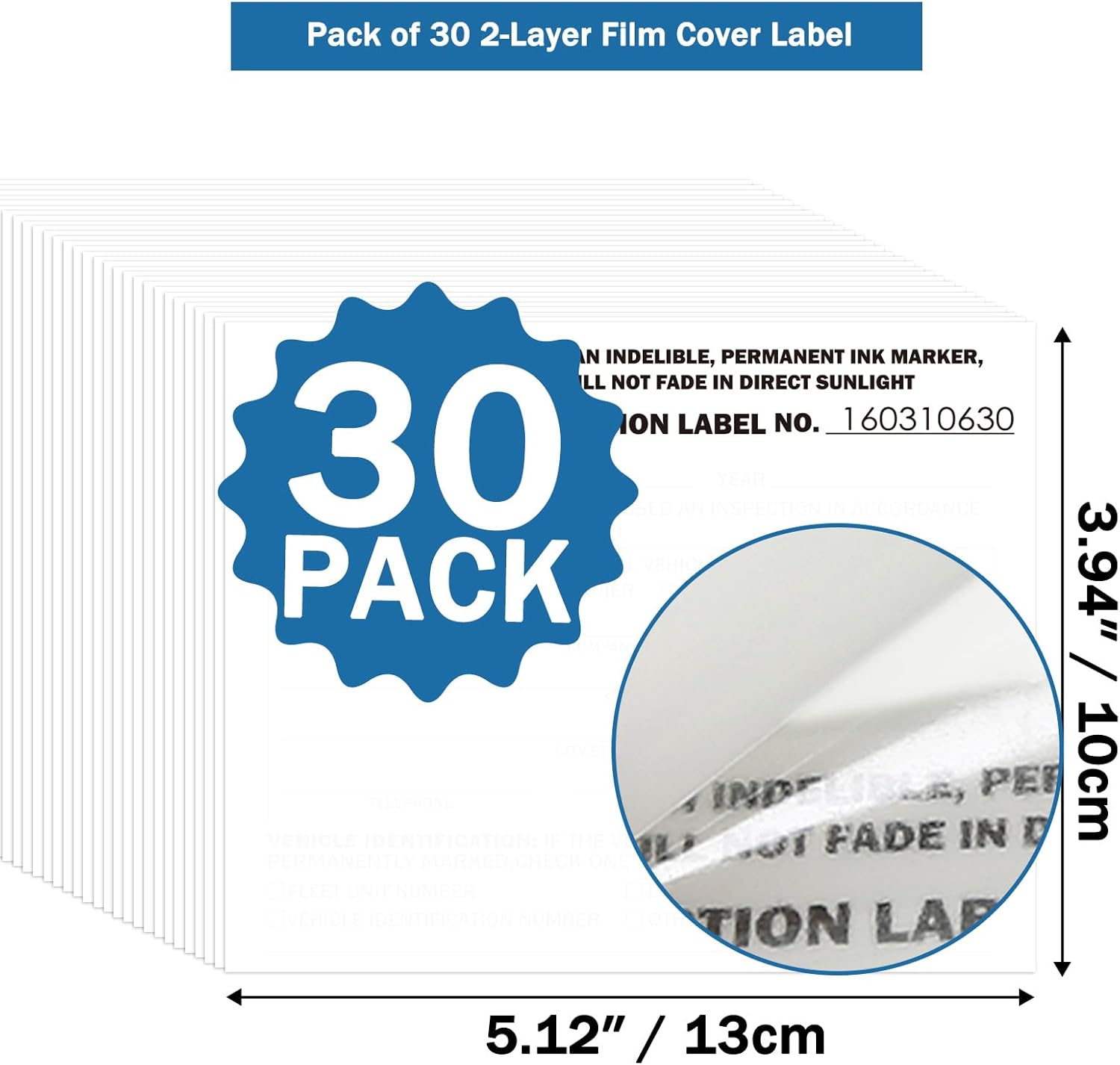 PUNCHMAN 30 Set 2-in-1 Form and Lable Keep Track Organization Kit - 30-Pk 3-Ply Carbonless Record Forms with Hardboard & 30-Pk 2-Ply Adhesive Labels for File Tracking & Management