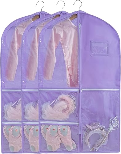 Miniatura 8 de Bolsa de ropa colgante impermeable, bolsas de ropa de 40 pulgadas para colgar ropa, bolsas de ropa para almacenamiento de viajes, bolsa de ropa de
