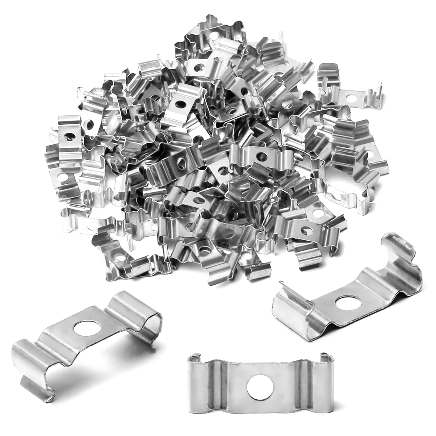 Clip Supporto T8 Per Tubi LED - 16 Pezzi In Acciaio Nichelato, Montaggio Semplice - Foto 7