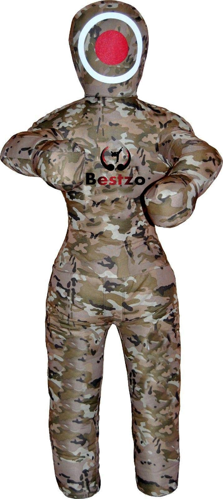 Bestzo MMA Martial Arts Brazilian Grappling Dummy Wrestling Punching Bag Canvas Camouflage- 59 inches