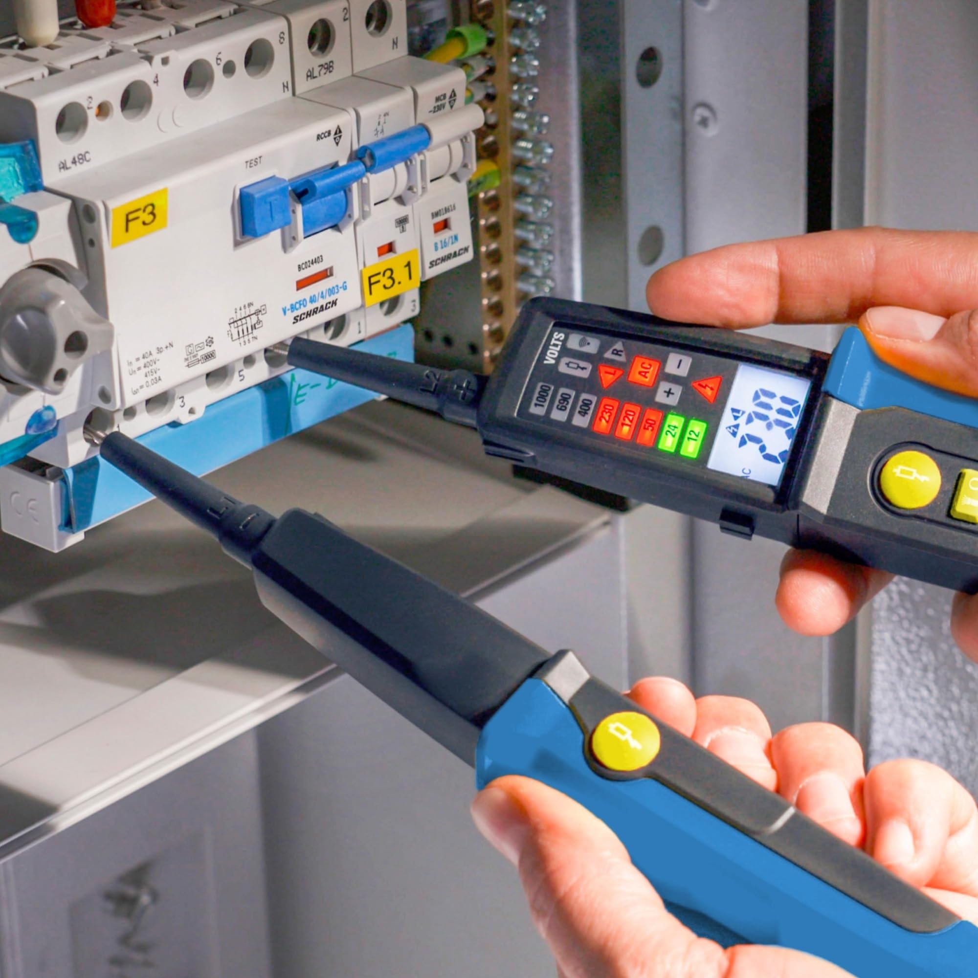 PAN MV-1000AD tester napięcia z wyświetlaczem LED i LCD 1000 V