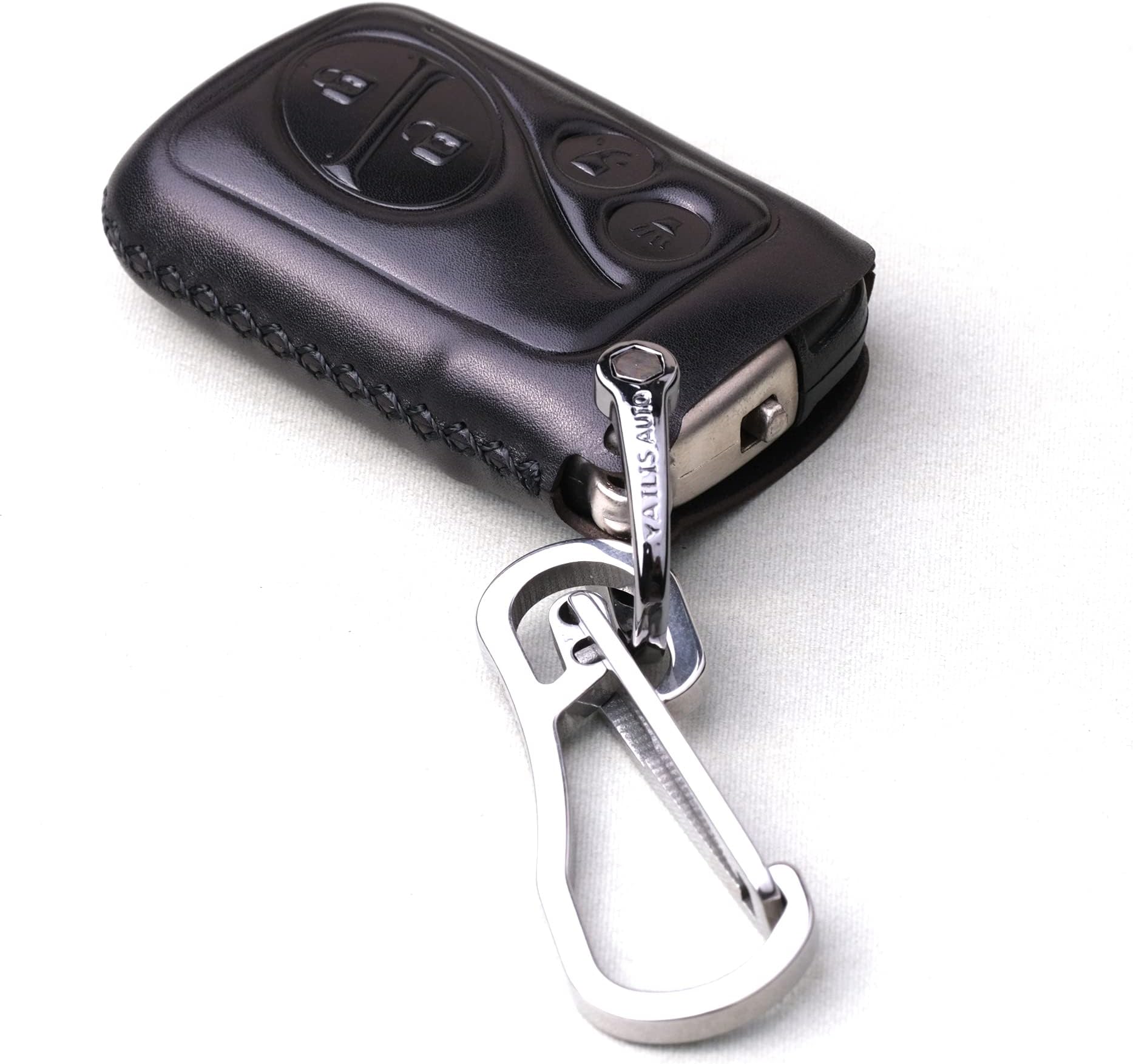 Italian Leather Key Fob Cover Case holder compatible with Lexus ES RX GX GS KS RX350 GX460 ES350 GS ISC IS LS