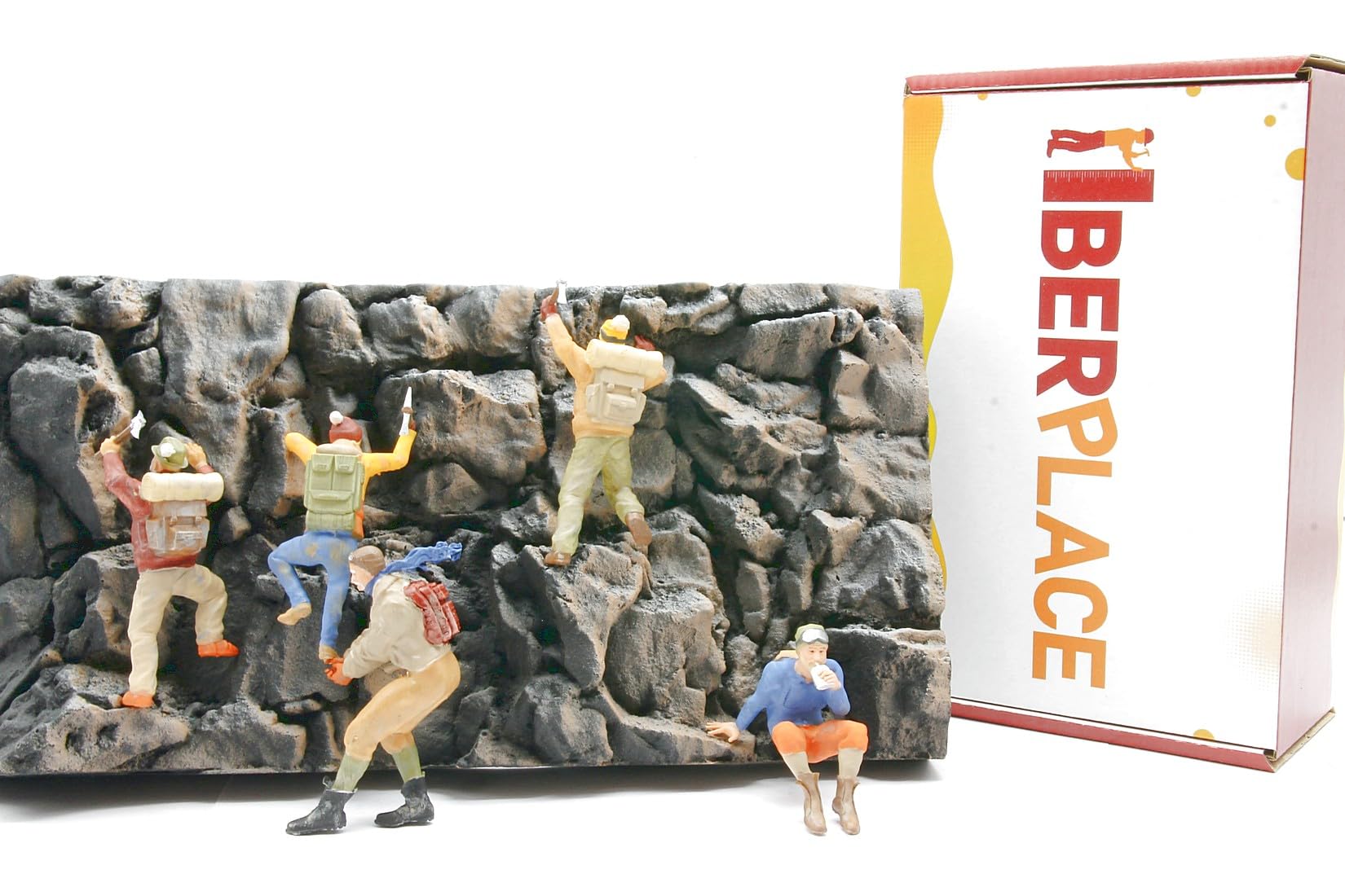 Iberplace 40031 G Scale Climbing Figures Set of 5 Mountaineers 1:22.5 Model Building Landscaping Compatible with LGB PIKO Pola G
