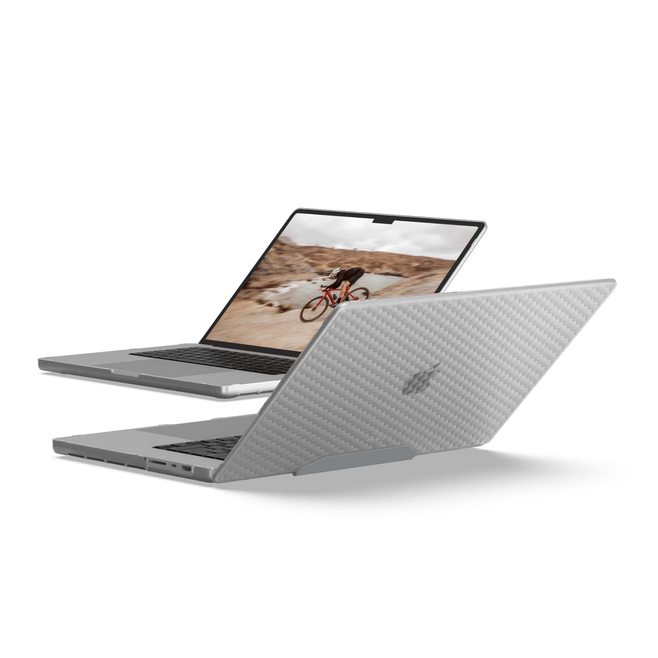 URBAN ARMOR GEAR UAG - Custodia protettiva progettata per MacBook Pro da 16" (M4, 2025), robusta custodia rigida in un unico pezzo, trasparente, resistente ai graffi, Essential Armor Ice
