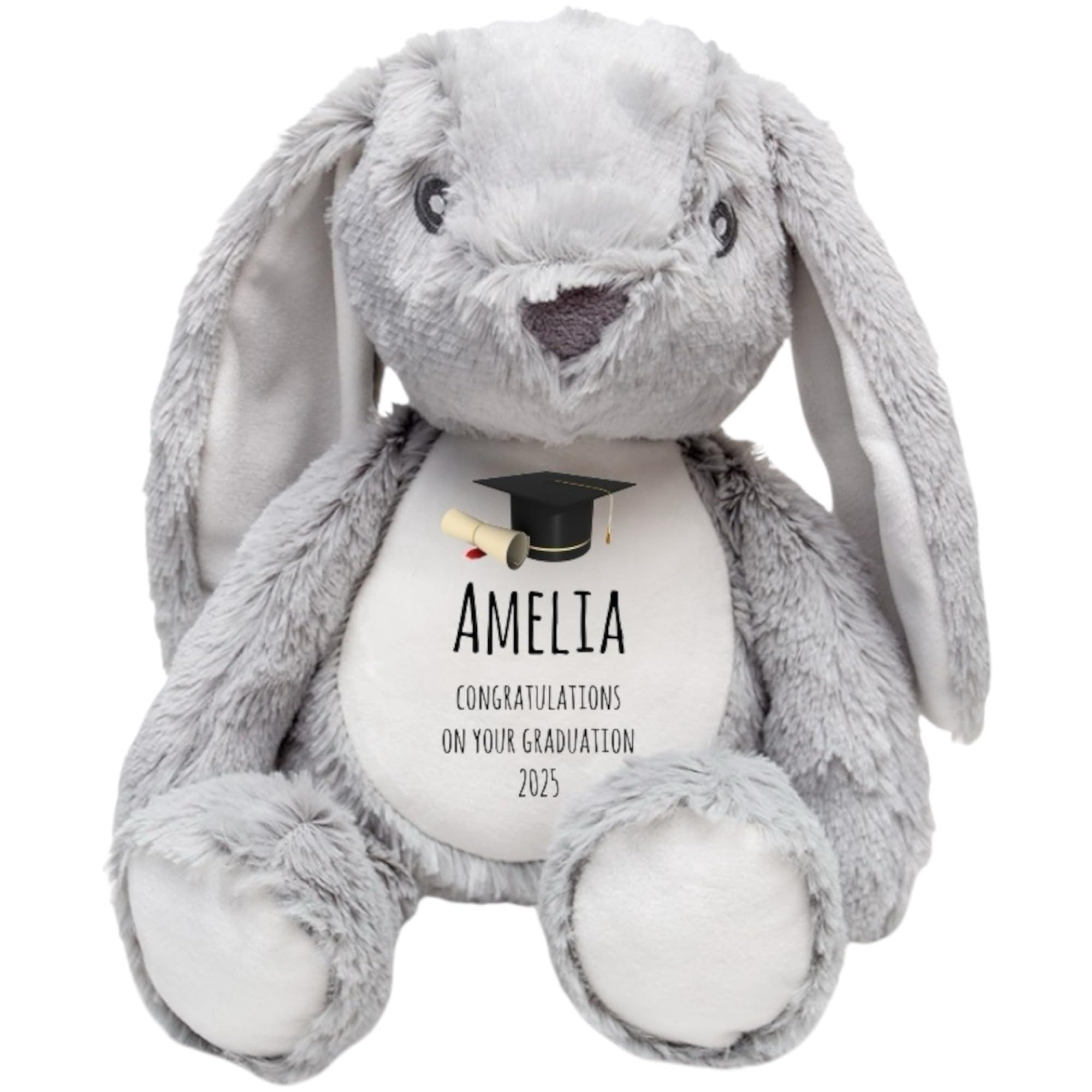 Ava Graceful Designs Personalised Graduation Bunny Rabbit Teddy | Graduate Soft Toy Gift