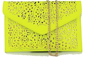 2019 Neon Yellow Purse Women Summer Day Clutch Bag