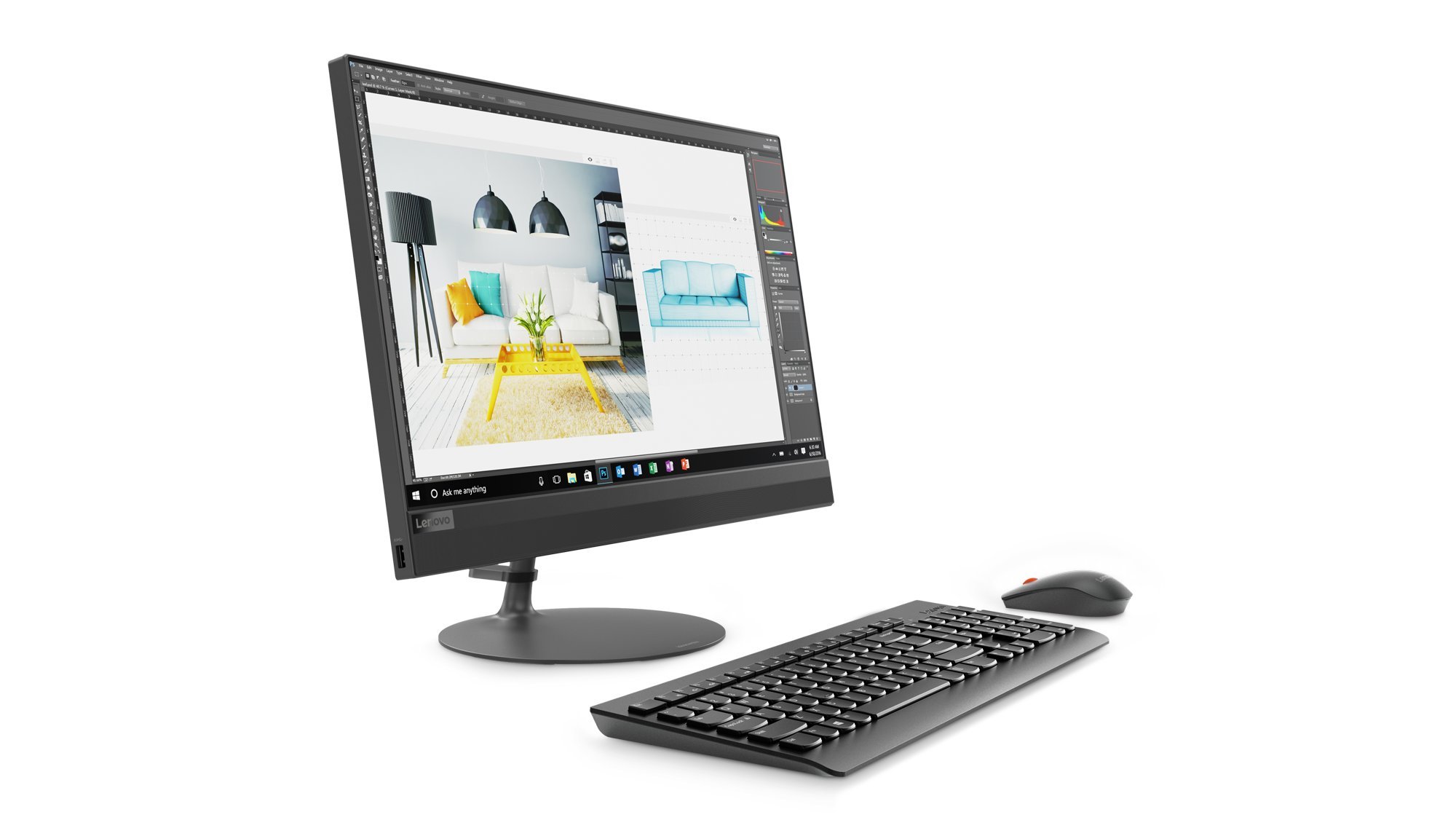 Lenovo 520 22ICB AIO 21.5-inch All-in-One Desktop (8th gen Core i5