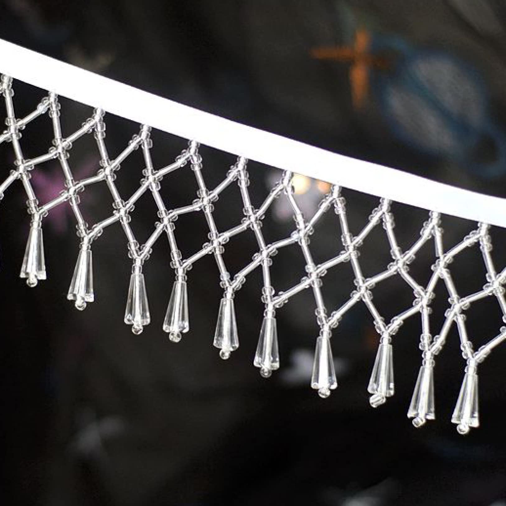 2 Yards hängendes Perlenband Spitzenbesatz