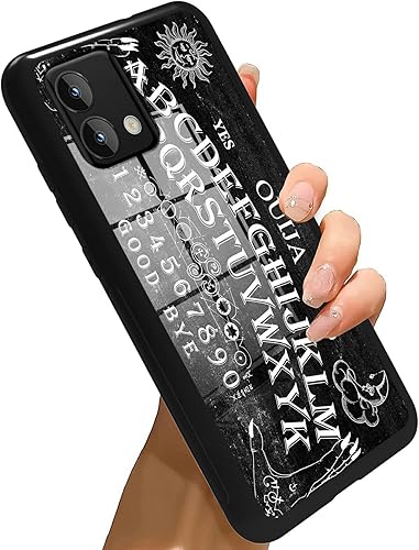 Miniatura 1 de Funda para Moto G Stylus 5G 2023 de vidrio templado, funda negra con diseño de tablero Ouija para mujeres y hombres, antiarañazos, a prueba de