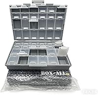 Vista 17 de Aidetek medio transparente CAJA-ALL-24 piezas pequeñas cuentas papelería joyero organizador para piezas clasificadas 3 tamaños 24 compartimentos