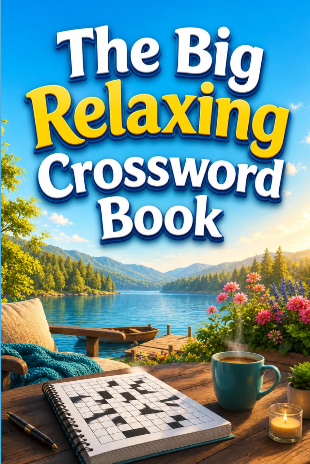 The Big Relaxing Crossword Book: Peaceful Crossword Puzzles for Relaxation, Mental Clarity, and Hours of Enjoyable Brain-Boosting Entertainment