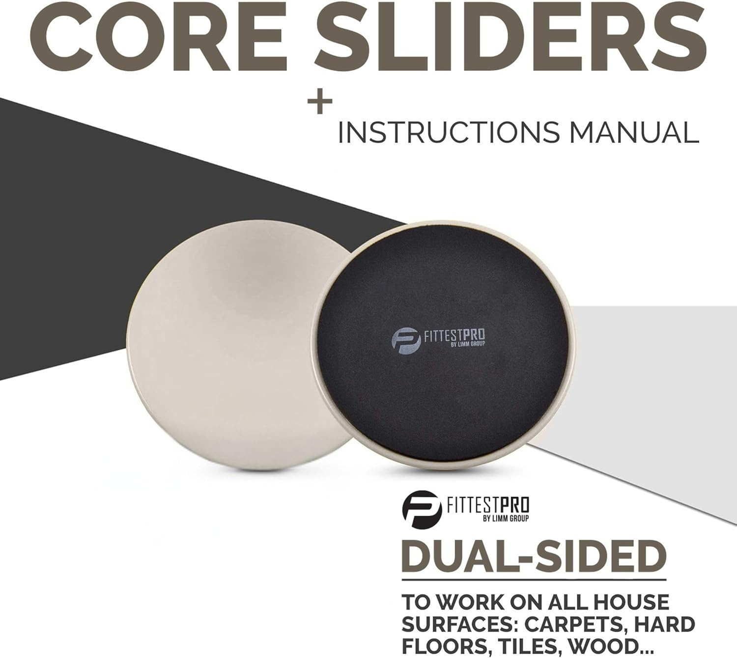 Limm Core Sliders for Working Out - Exercise Sliders Fitness, Stability, Ab, Legs & Full Body (Set of 2) - Bonus Carry Bag & Workout Ebook - Gym Gliding Disc Pads for Hardwood, Carpet & More - Image 8