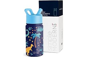 Simple Modern Summit Insulated Stainless Steel Water Bottle with Straw Lid for...