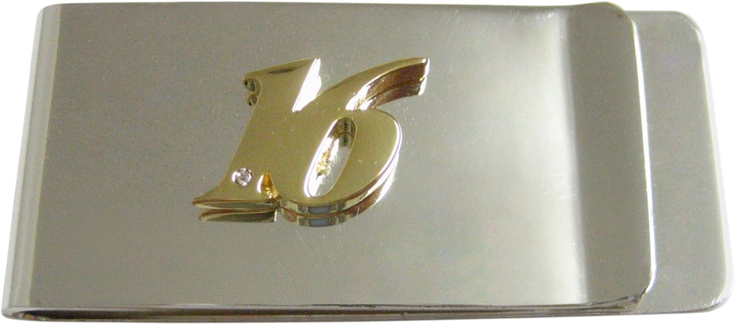 Kiola Designs Gold Toned 16 Years Money Clip