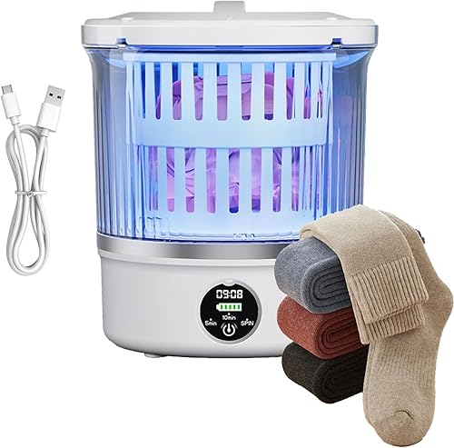 Washing Machines - Rechargeable Waterproof Non-Slip Machine, USB Mini Washing Machine Mini Laundry Machines Portable Washer And Dryer For Home