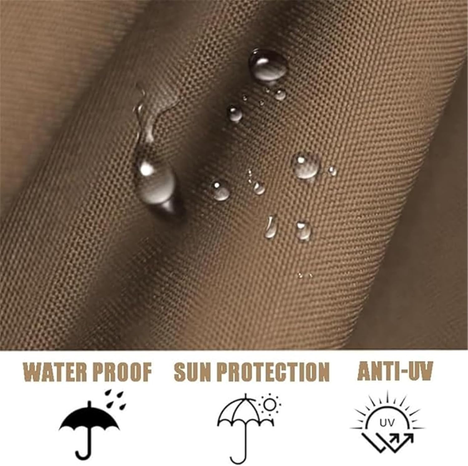 CLSQLXYJZC Outdoor Half Umbrella Replacement Cloth, Strong Balcony 9ft 5 Ribs Half Patio Umbrella Replacement Canopy, UV Protective and Water Resistant Patio Canopy, for Backyard Garden Courtyard