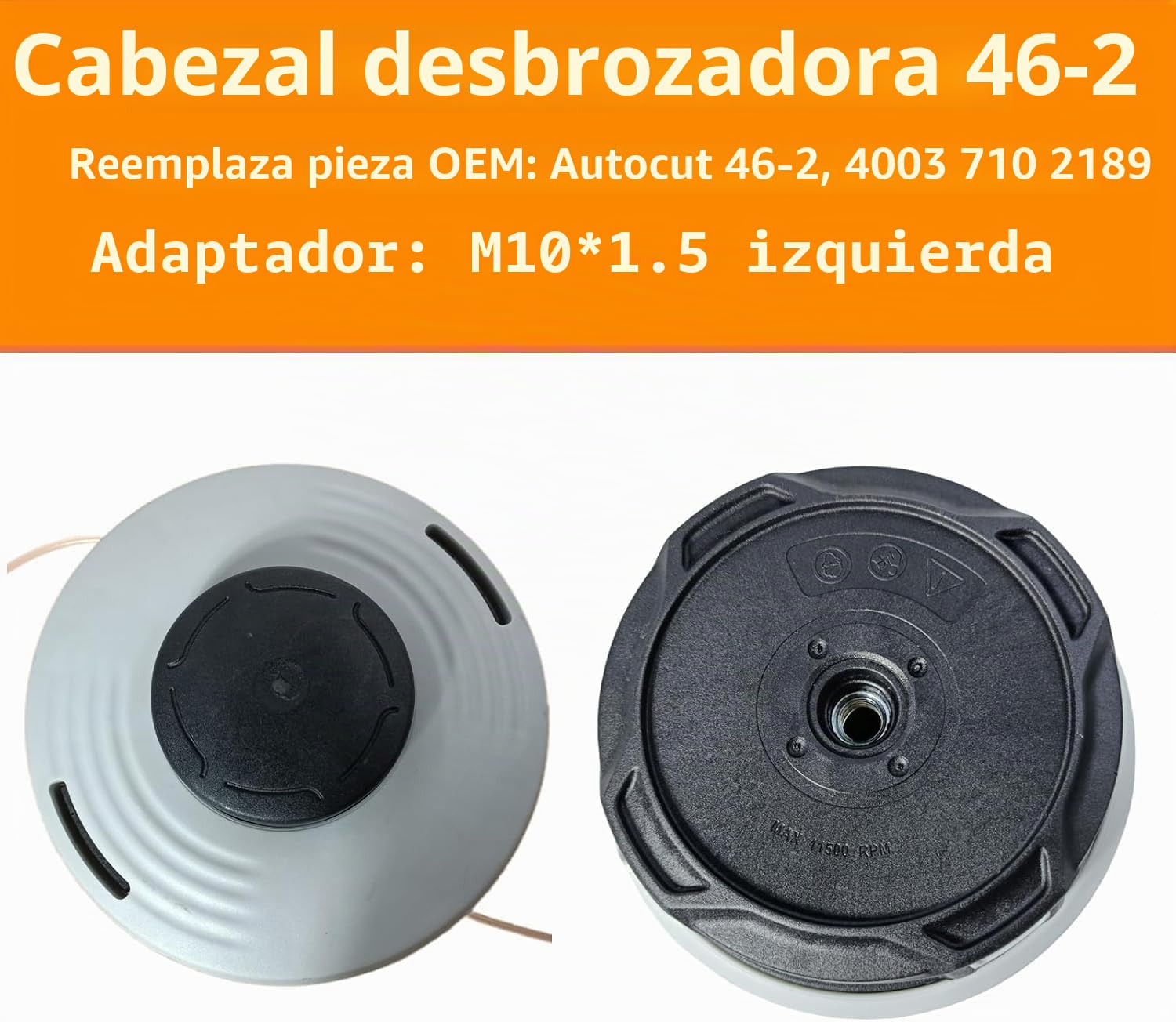 46-2 cabezales de repuesto para desbrozadora Stihl AutoCut 46-2 FS220 FS280 FS290 FS300 FS310 FS350 FS360 FS400 FS410 FS450 FS460 FS480 FS490, para Autocut 48-50 Número de pieza: 4003 710 2115