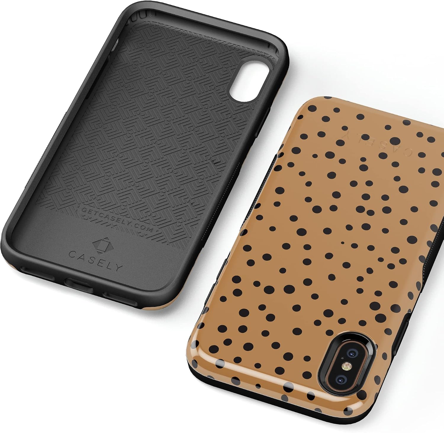 Casely iPhone X/XS Case | Spot On | Dotted Animal Print | Bold Protective Design