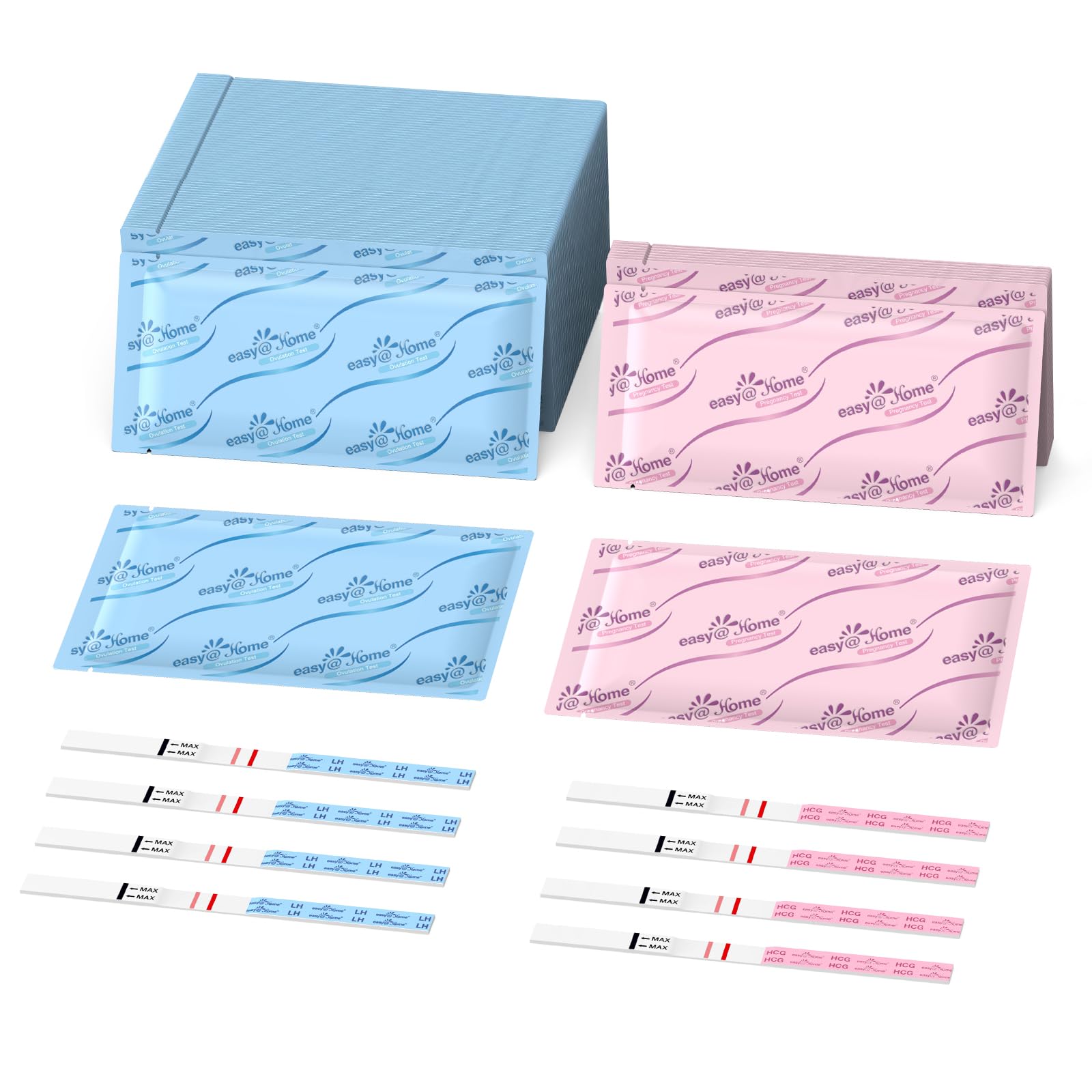 Easy@Home Ovulation and Pregnancy Test Kit: 100 LH and 10 HCG Combo Test Strips Powered by Premom App for Women Trying to Conceive-image-23