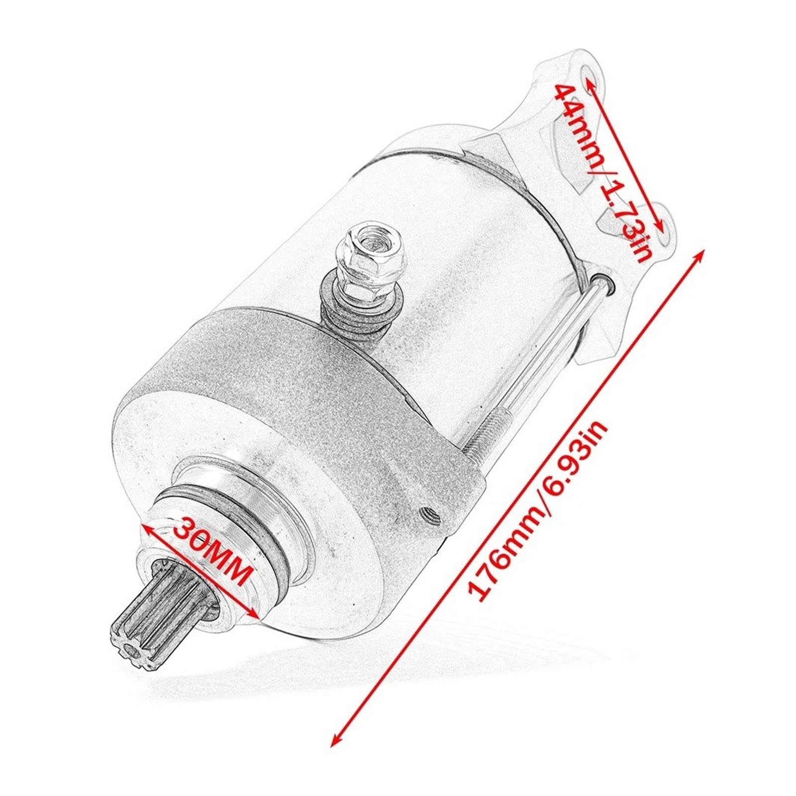 Starter Für Triton Für BAJA SM Für Outback 250 300 400 Für Supermoto 2X4 4x4 EFI 1990-2015 31200-E10-000 ACC-31200-E10-100 Starter Motor