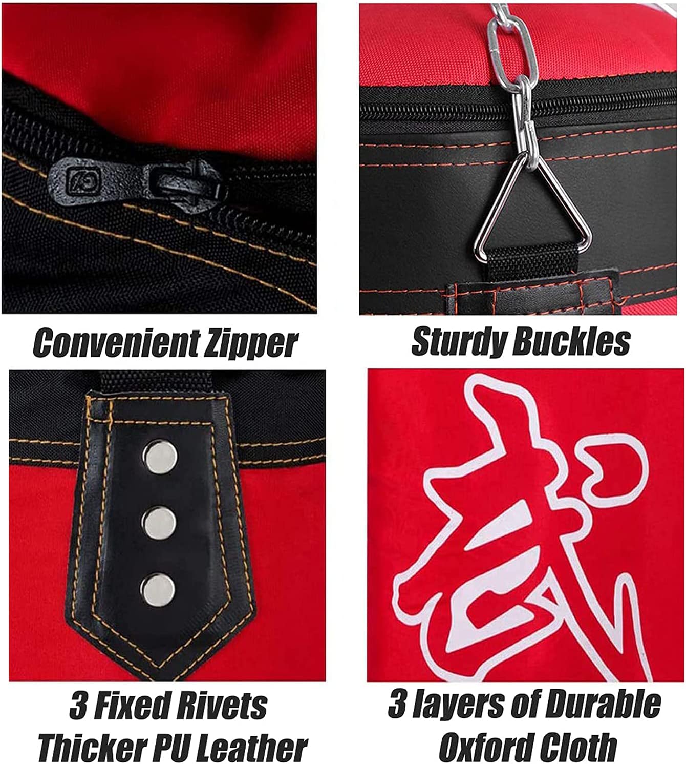Prorobust Heavy Punching Bag for Adults Youths Kids - Indoor/Garden Boxing Bag Unfilled Boxing Bag Set with Punching Gloves, Wraps, Chain, Ceiling Hook for MMA, Kickboxing, Muay Thai, Karate, Taekwondo : Sports & Outdoors