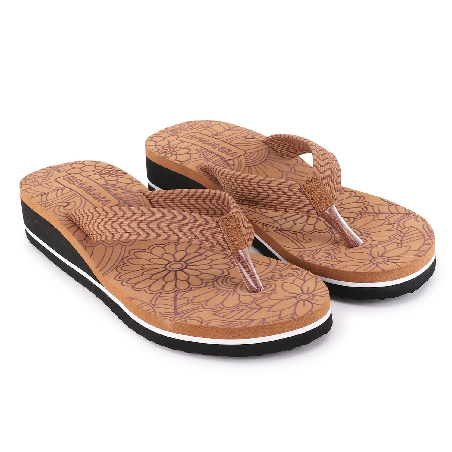 Dhamasa Stylish fashion flower design fancy flip flop slipper women & girls (B0BMGRXZ8L) Amazon Price History, Amazon Price Tracker
