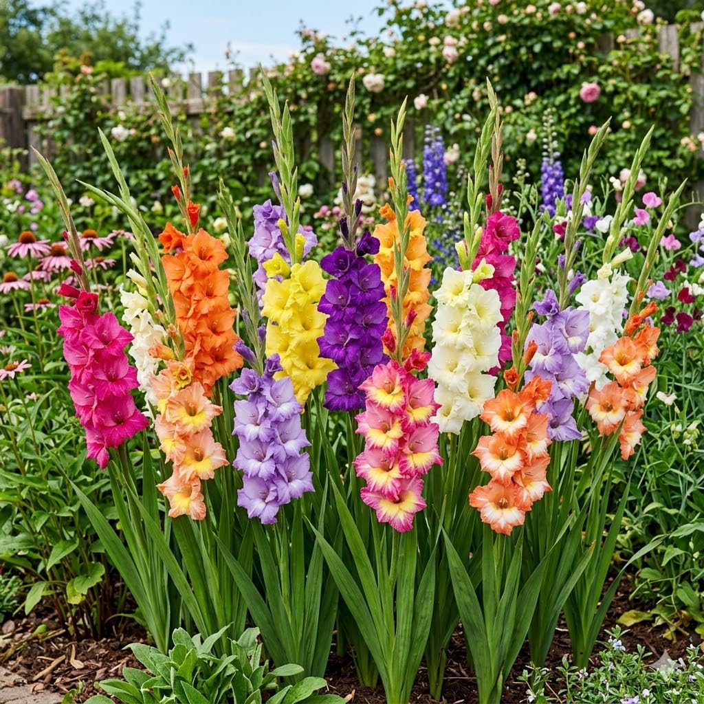 Gladiolus Mix Flowet Bulbs- Packof 5 Bulbs for Your Home Decor Indoor & Outdoor-image-16