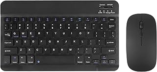 Wireless Bluetooth Keyboard and Mouse Combo,Rechargeable Wireless Mouse and Keyboard,Cute Travel Mini Wireless Keyboard and Mouse for Ipad PC Laptop Computer Desktop Notebook Windows Android iOS