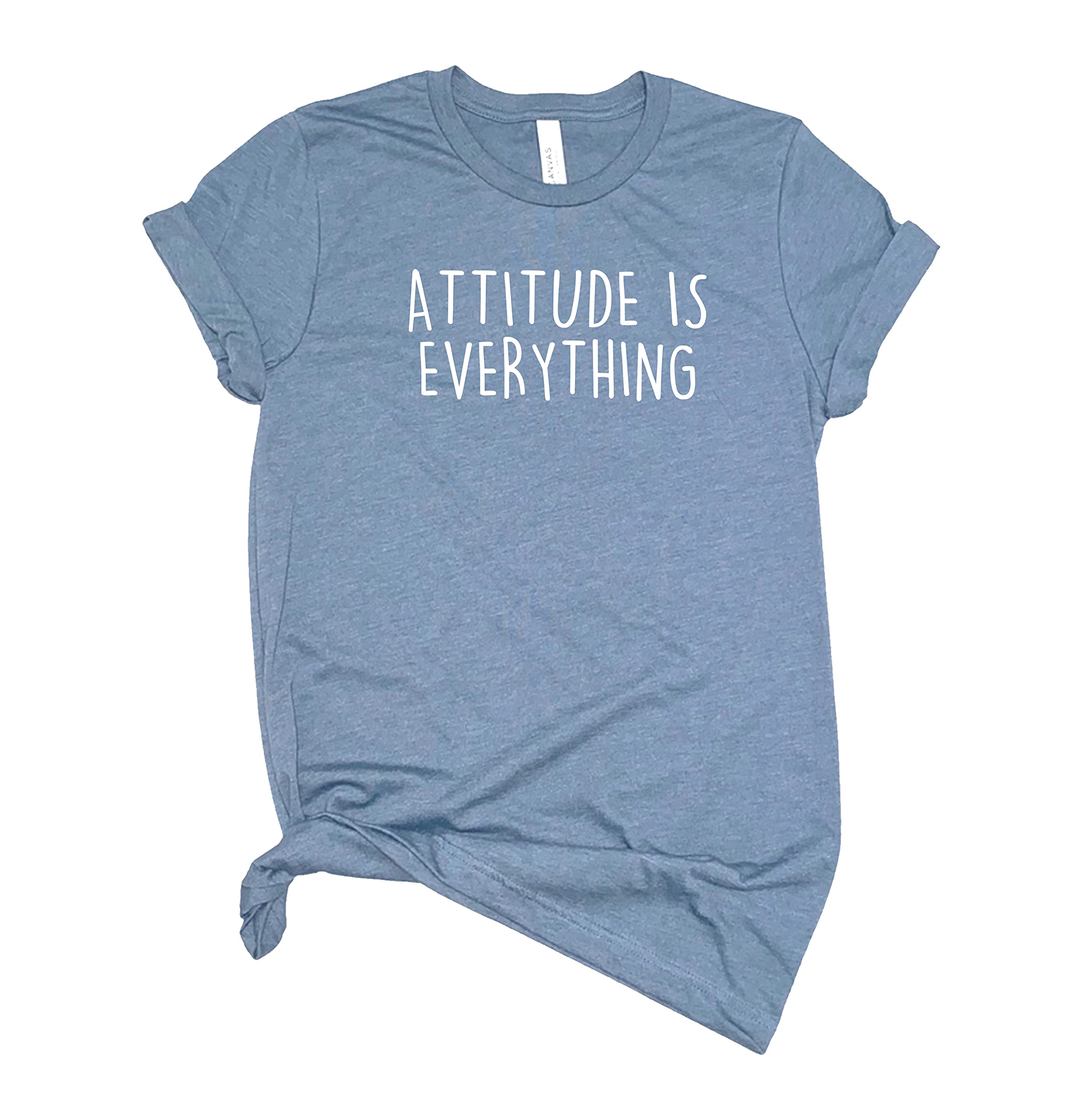 Attitude is Everything T Shirt Be Positive Kindness Positivity Shirt Womens T-Shirt Casual Top Graphic Tee Short Sleeve Shirt