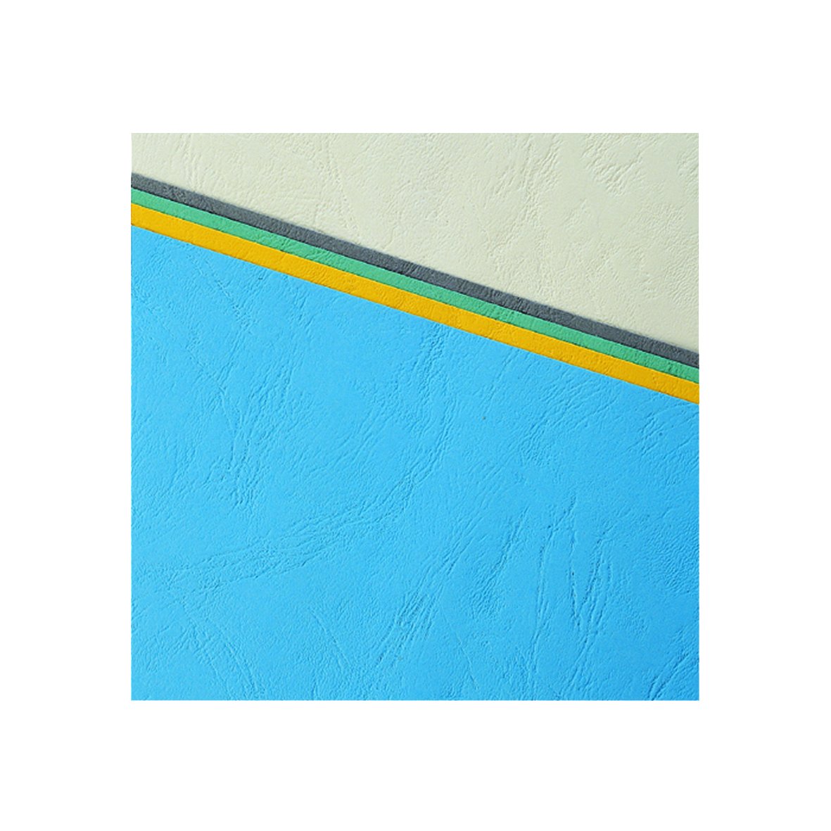 CLAIREFONTAINE Pqt de 100 Couvertures reliure Text&Cover Cuir 270g A4 210x297 mm Bleu écolier