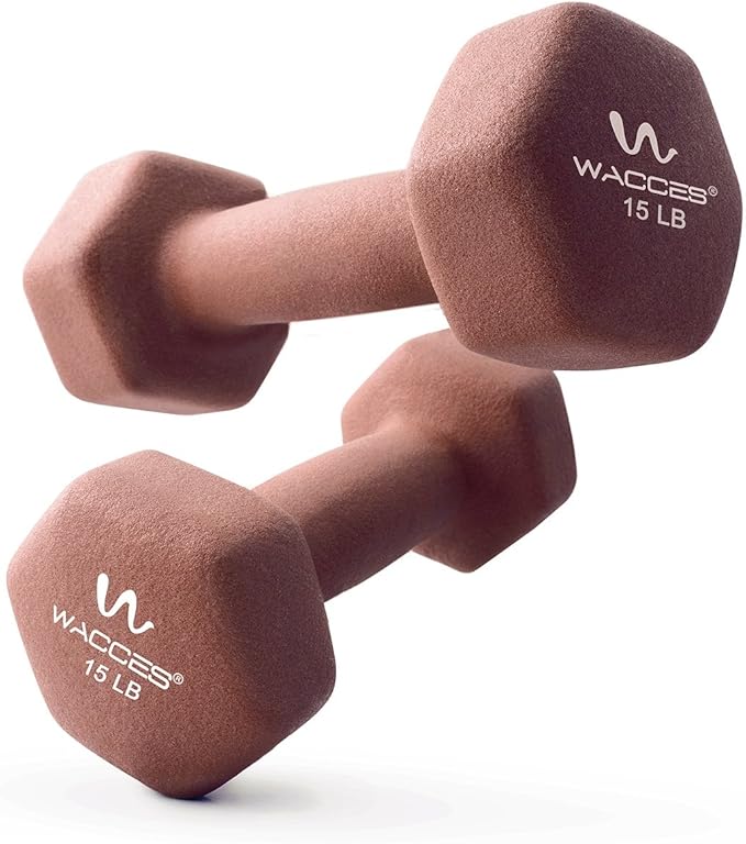 Wacces Neoprene Dipped Coated Set of 2 Dumbbells Hand