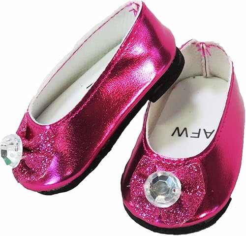 Miniatura 7 de American Fashion World - Juego de 2 pisos de perlas blancas y negras hechas para muñecas de 18.0in como muñecas americanas