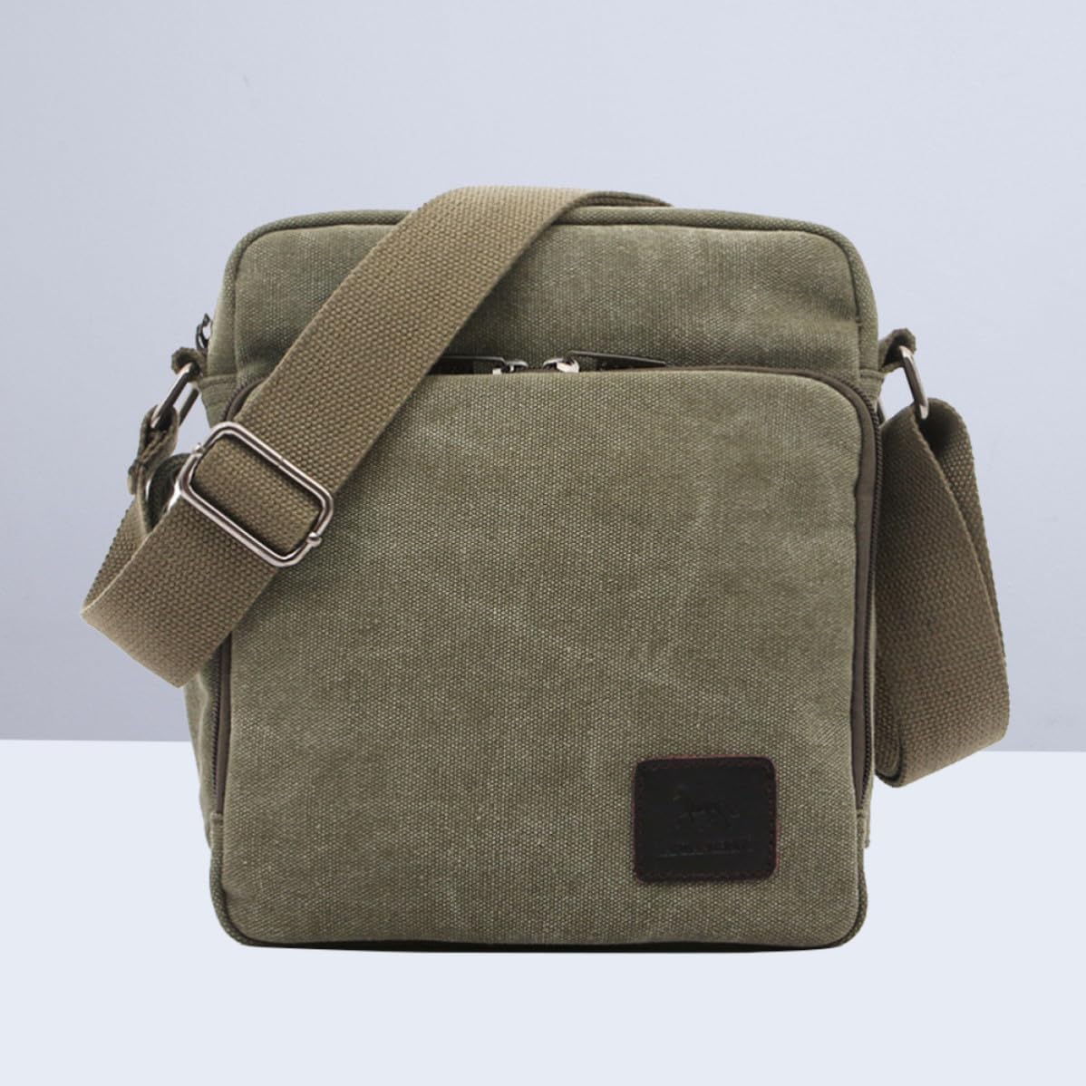 Mens Canvas Messenger Bag Crossbody for Daily Use and Outdoor