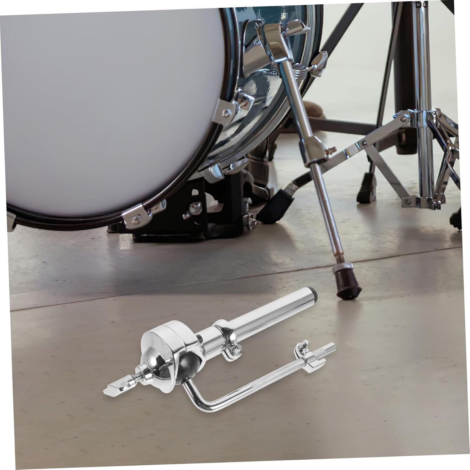 Drum Kit Accessory Single Arm Tom Bracket Drum Stand for Beginners Zinc Alloy