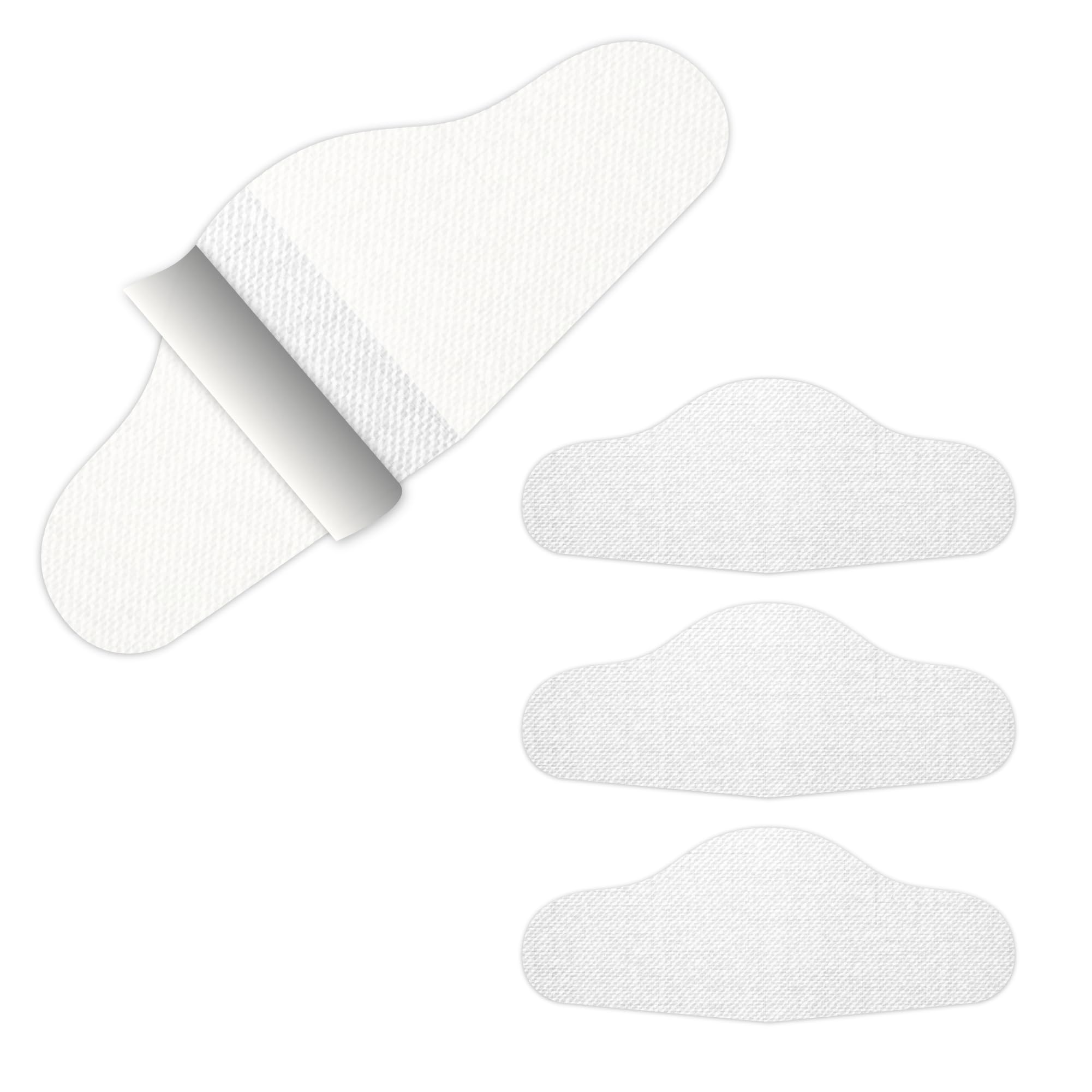 Fersenloch Schutz und Reparatur (HEEL HOLE PREVENTER) Patches zum Einkleben. Verhindert und repariert Löcher an der Ferse. Für Sneaker und Schuhe mit Mesh-Gewebe. (Weiß, 4 Stk. SPARPACK)