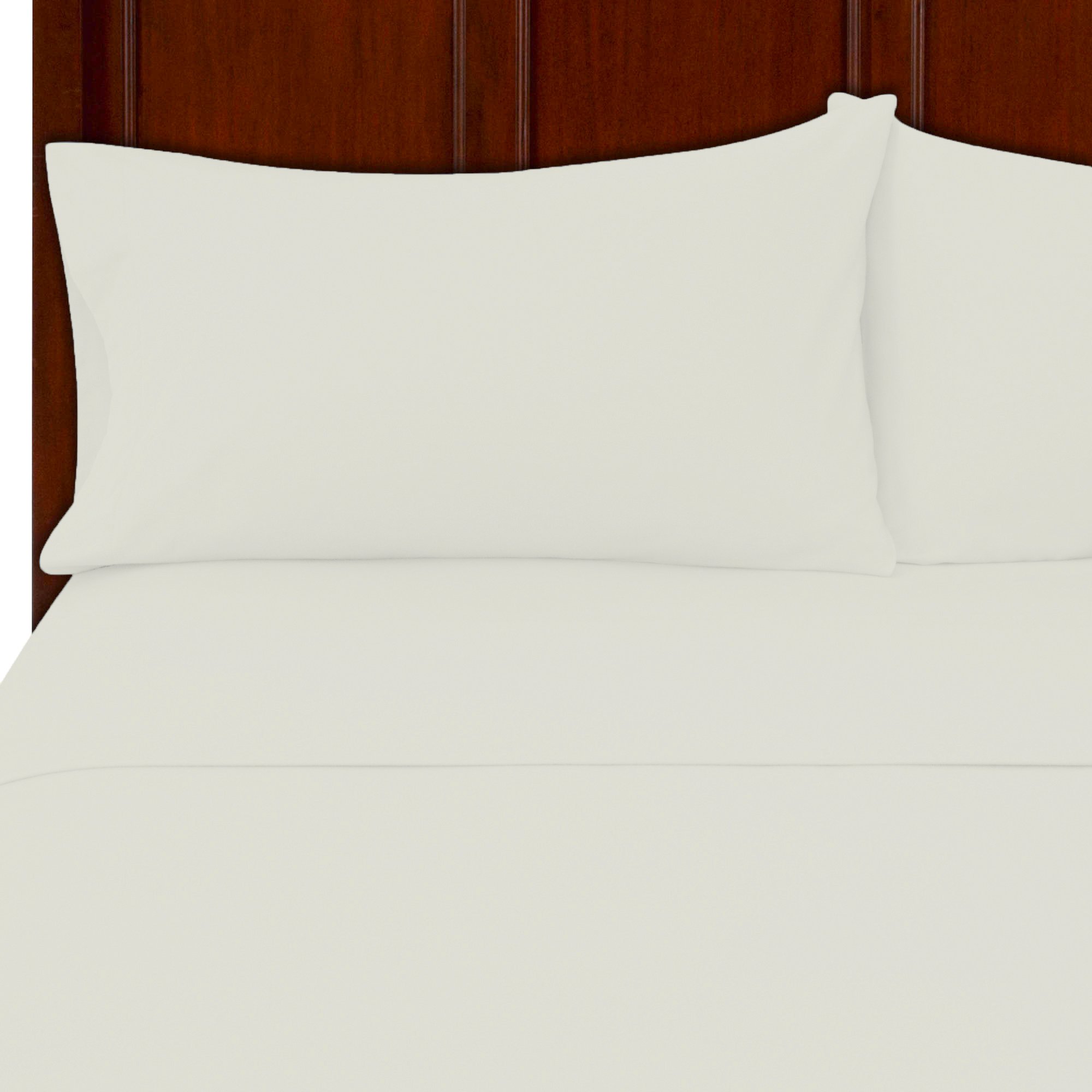 GMTEXTILES Pure 100% Egyptian Cotton Flannel Sheet Set (Pair of Pillowcases (48 x 74 cm) Cream)