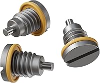 Vista 5 de Tapón de drenaje de aceite de acero M12x1.75 con 5 juntas de goma – Reemplazo de 12mm