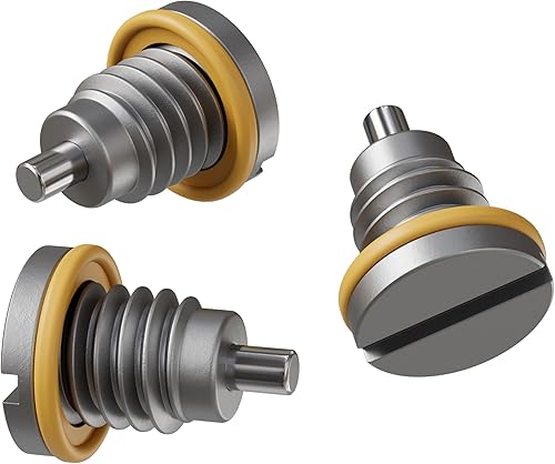 Miniatura 5 de Tapón de drenaje de aceite de acero M12x1.75 con 5 juntas de goma – Reemplazo de 12mm