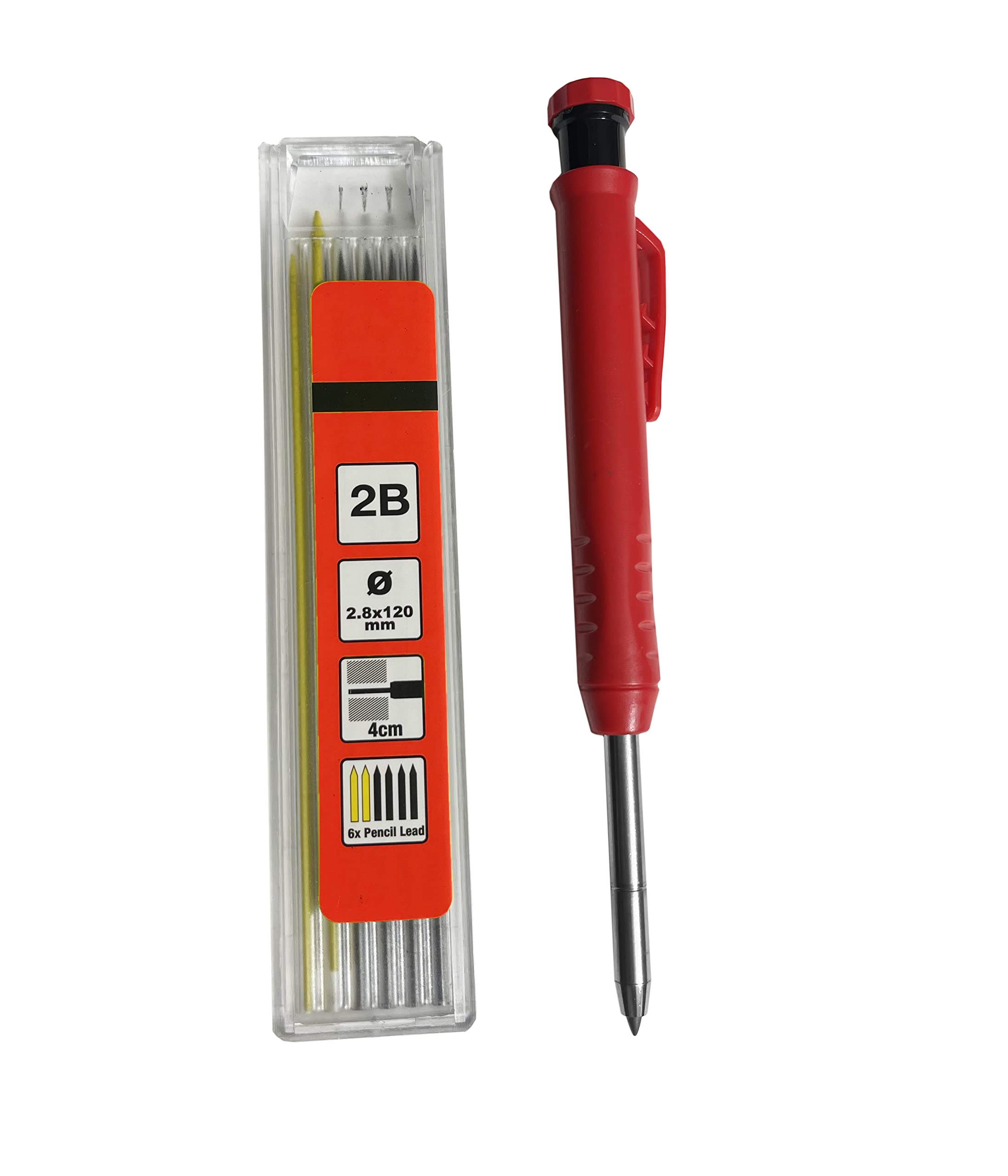 Crayon de charpentier lot de 3 crayons de marquage robustes de 2B