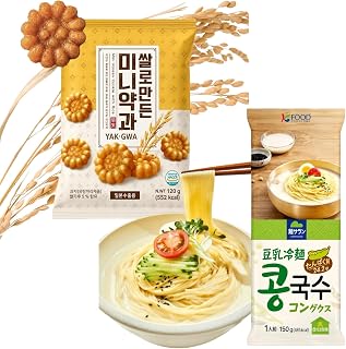 韩国食品 迷你药菓 Yakua 120克&豆乳冷面 Kongx 1人份 150克 韩国正宗风味 零食 简单烹饪