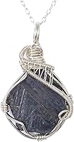 Vista 17 de Designs by Nature Gems Handcrafted Raw Gemstone Necklace in Sterling Silver Opal