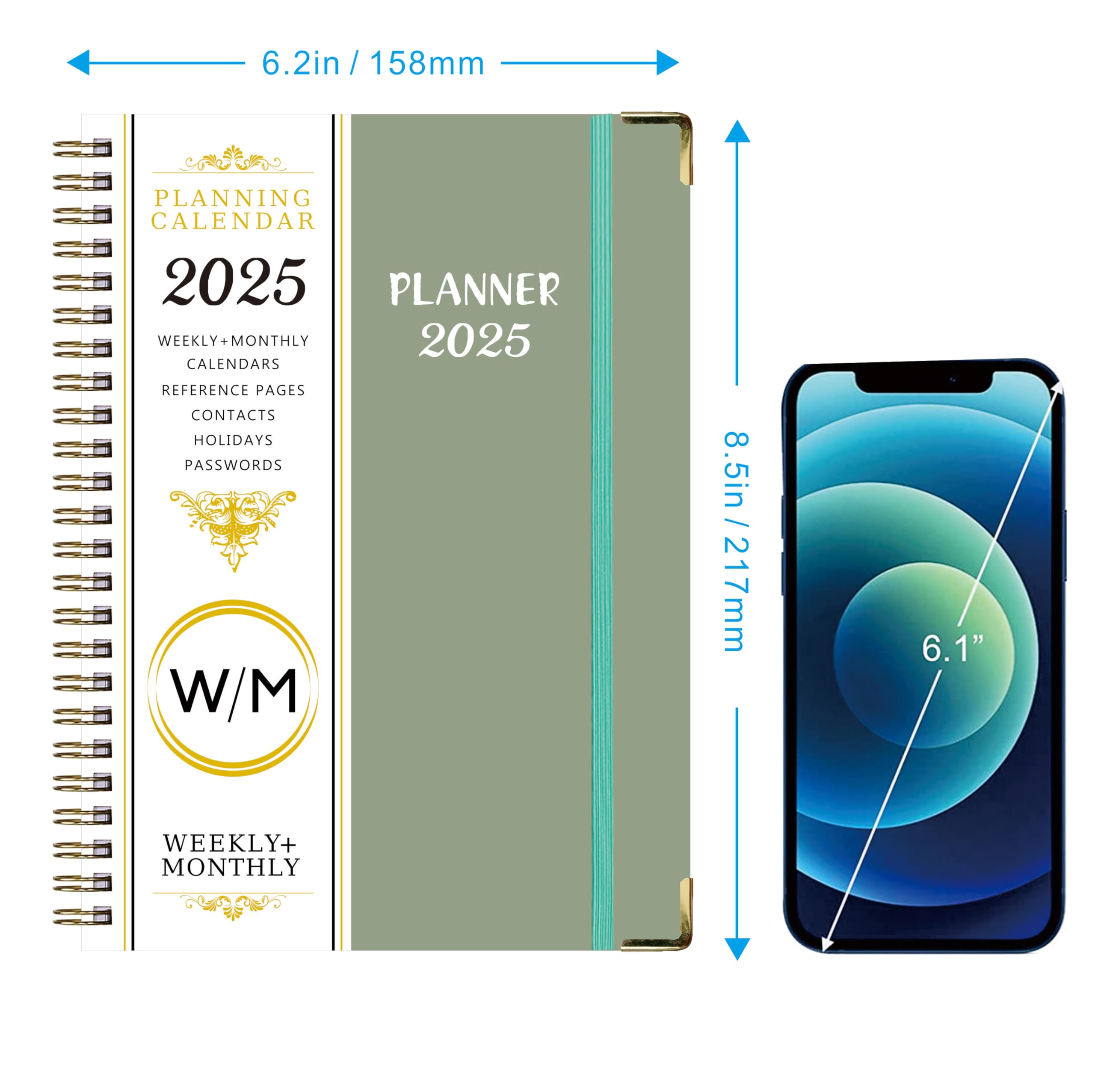 Snapklik.com : 2025 Planner - 2025 Weekly Monthly Planner From January ...