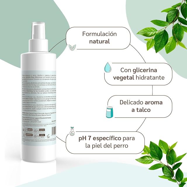 Foto 2 de 7 de amusi Champú en Seco Perros - Champú para Perros en Spray sin Enjuague, Champu Perros Hipoalergénico