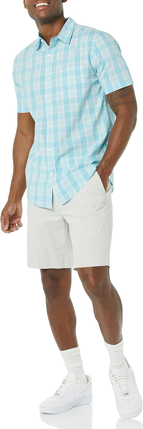 Amazon Essentials Men's Slim-Fit Short-Sleeve Poplin Shirt - Image 3