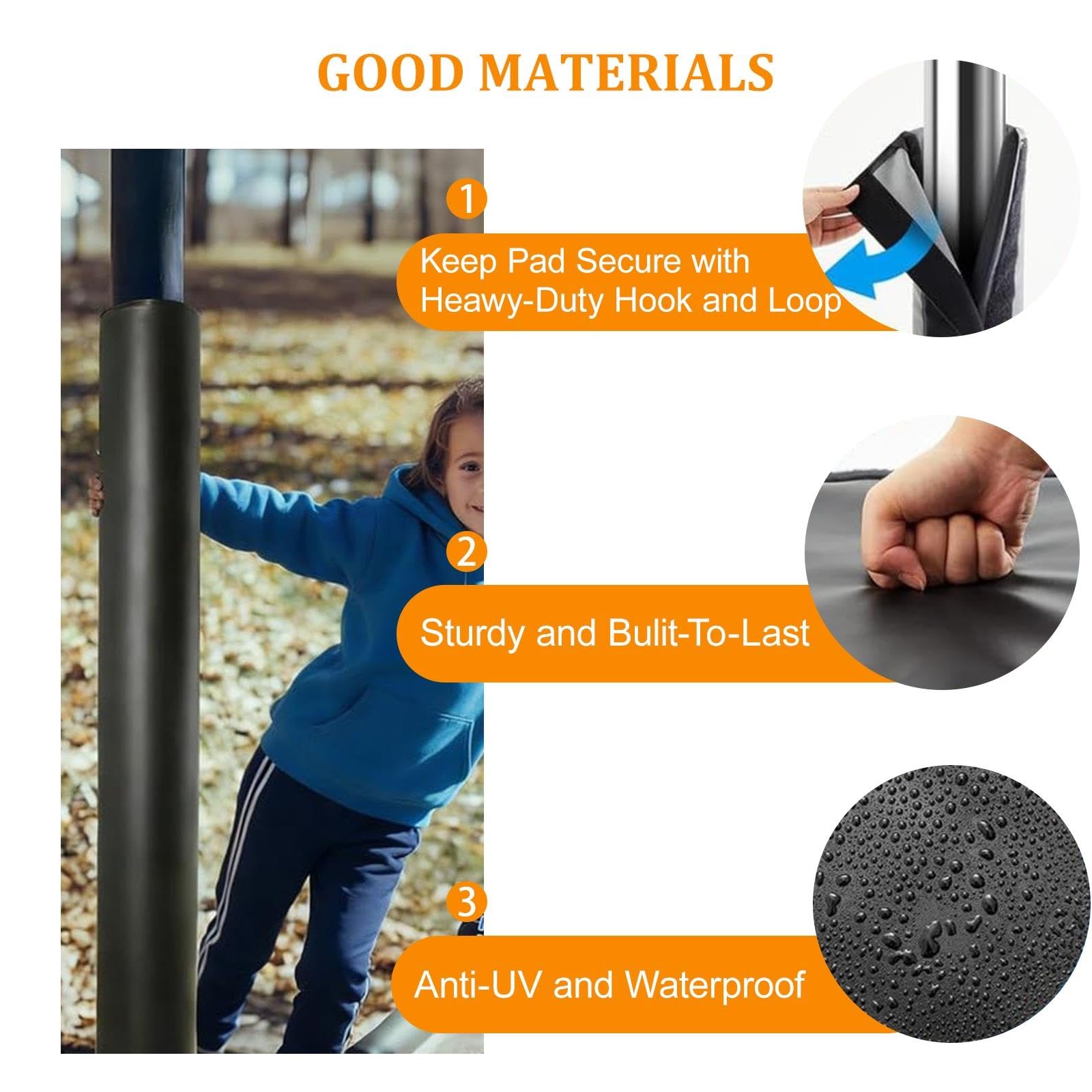 Protector Poste Diámetro 5-26,7cm Impermeable Relleno Resistente